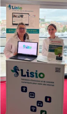 Marie CATOEN et Lucie SEGUIER présente sur le stand LISIO